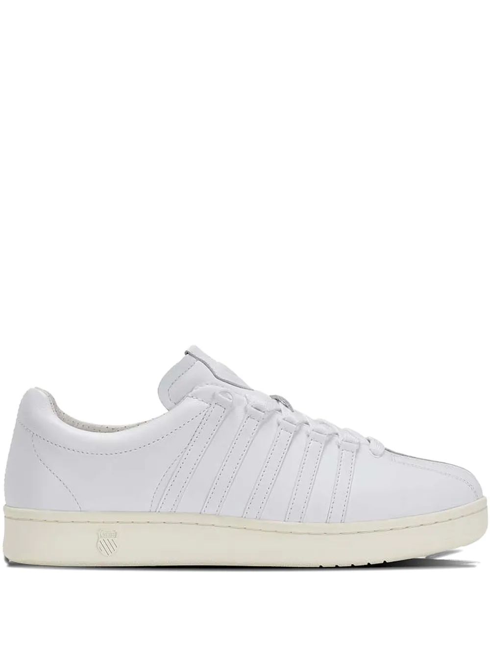 K-Swiss five-stripe leather sneakers Wit