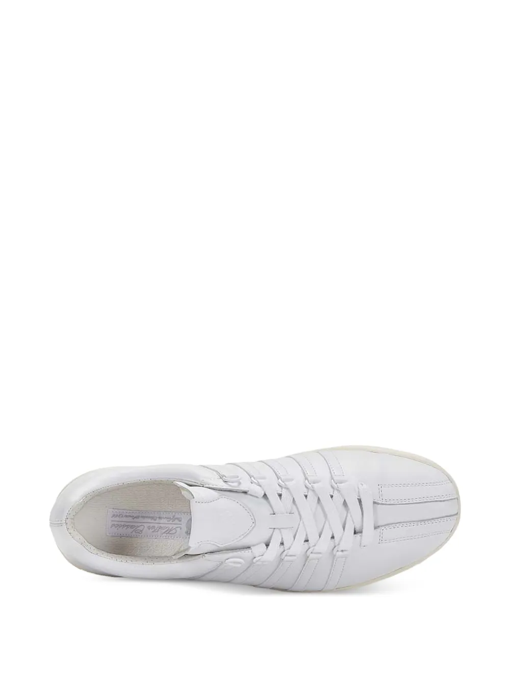 K-Swiss five-stripe leather sneakers White
