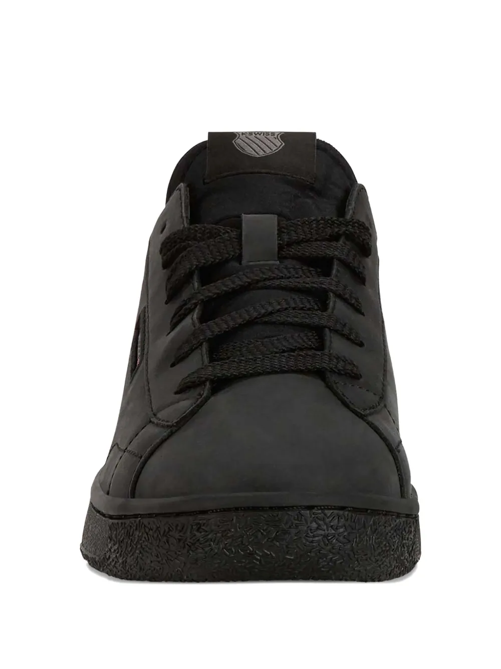 K-Swiss lace-up leather sneakers Zwart
