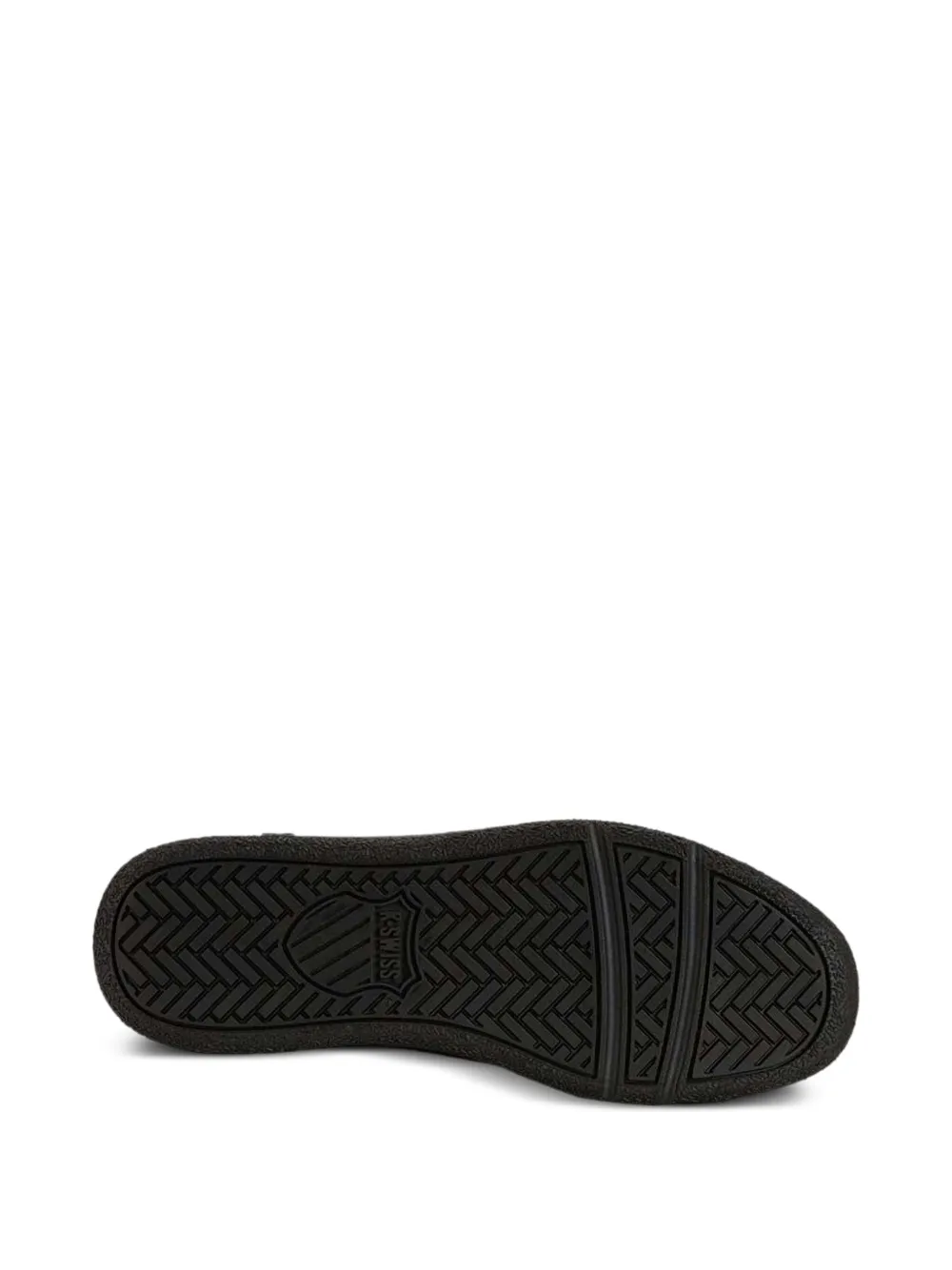 K-Swiss lace-up leather sneakers Zwart