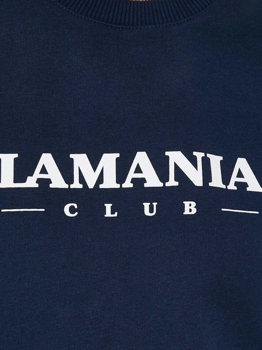 La Mania Sweater met logoprint Blauw