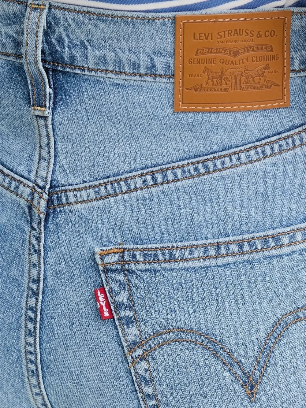 Levi's High-waisted Straight Jeans In Blue
