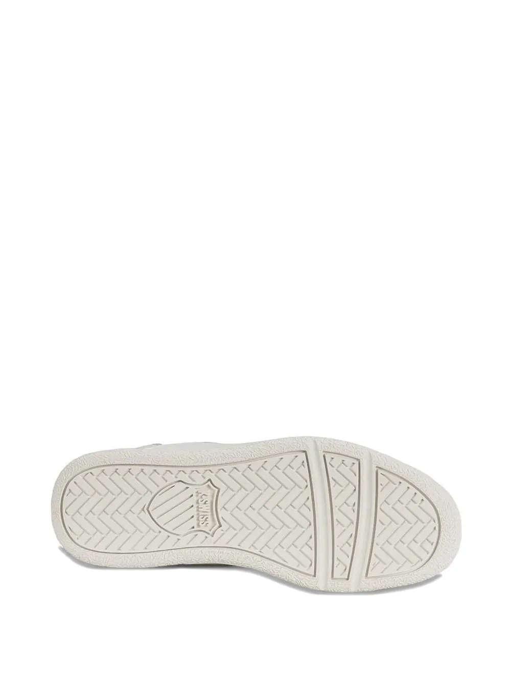 K-swiss Lace-up Suede-panelled Sneakers In White