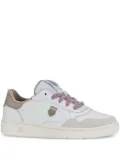 K-Swiss lace-up suede-panelled sneakers - White