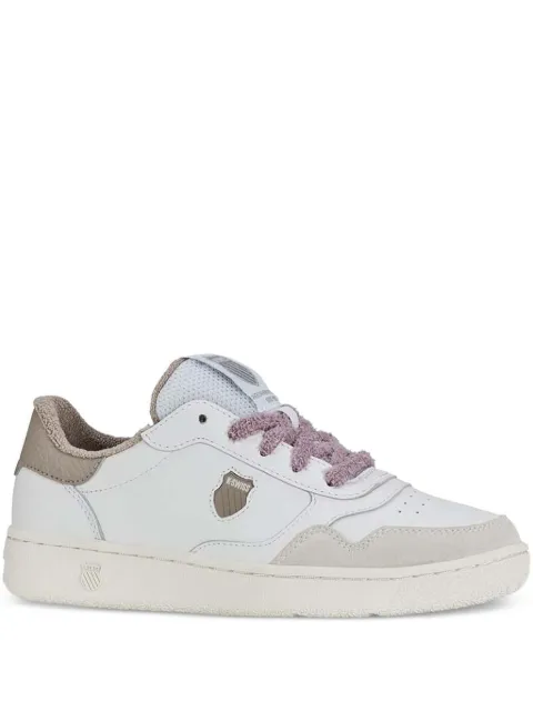 K-Swiss lace-up suede-panelled sneakers