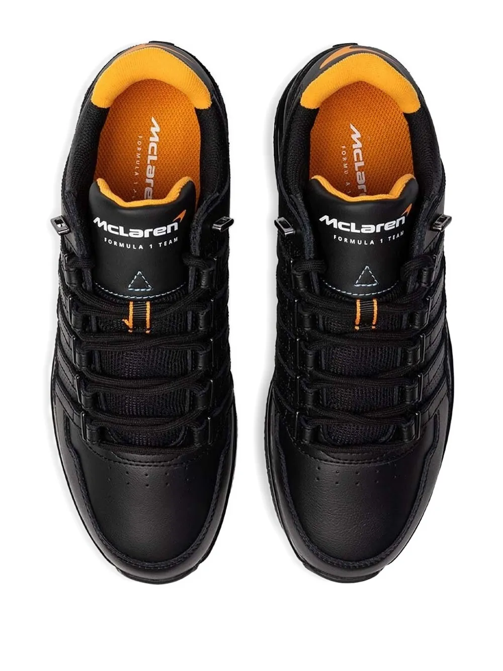 K-Swiss lace-up leather sneakers Black