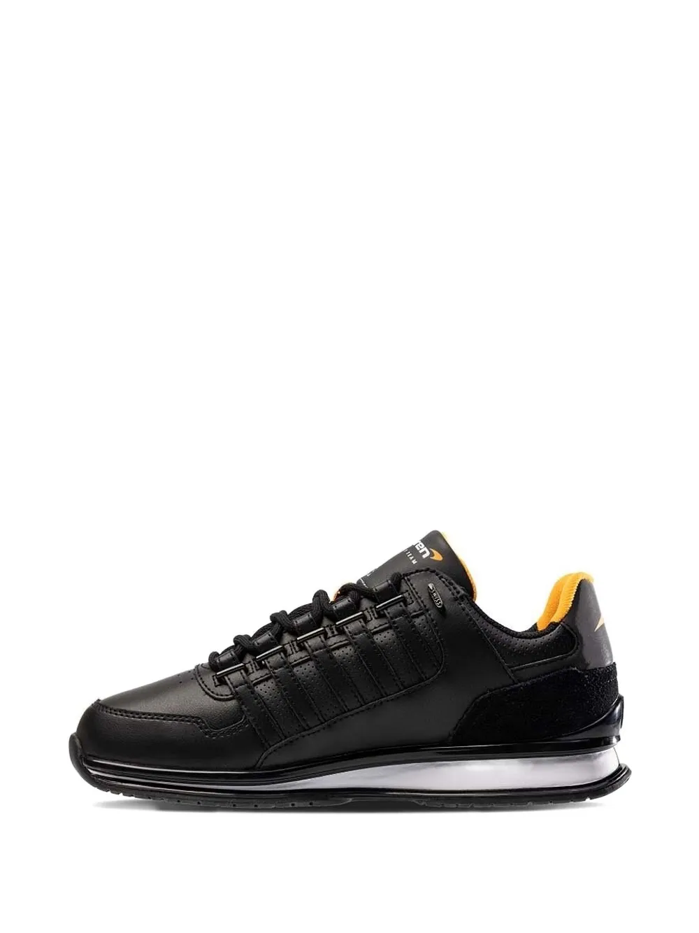 K-Swiss lace-up leather sneakers Black