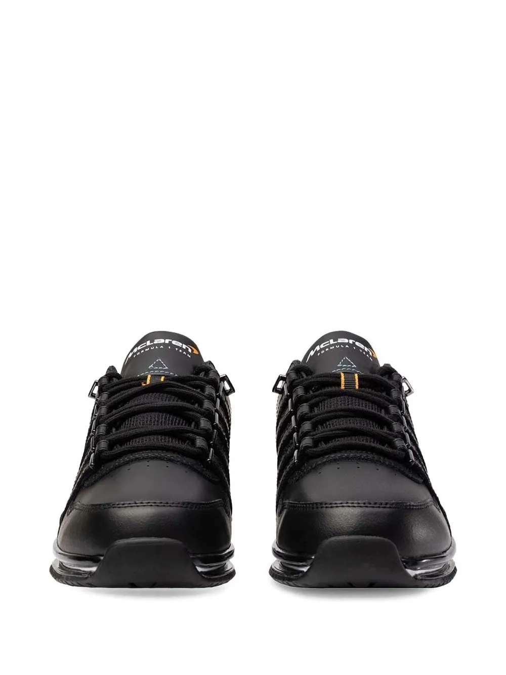K-Swiss lace-up leather sneakers Black