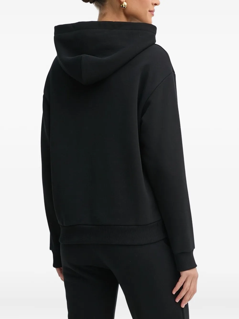 La Mania logo-print hoodie - Zwart