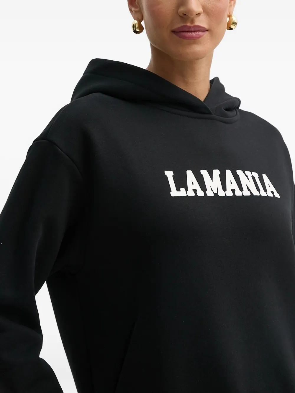 La Mania Hoodie met logoprint Zwart