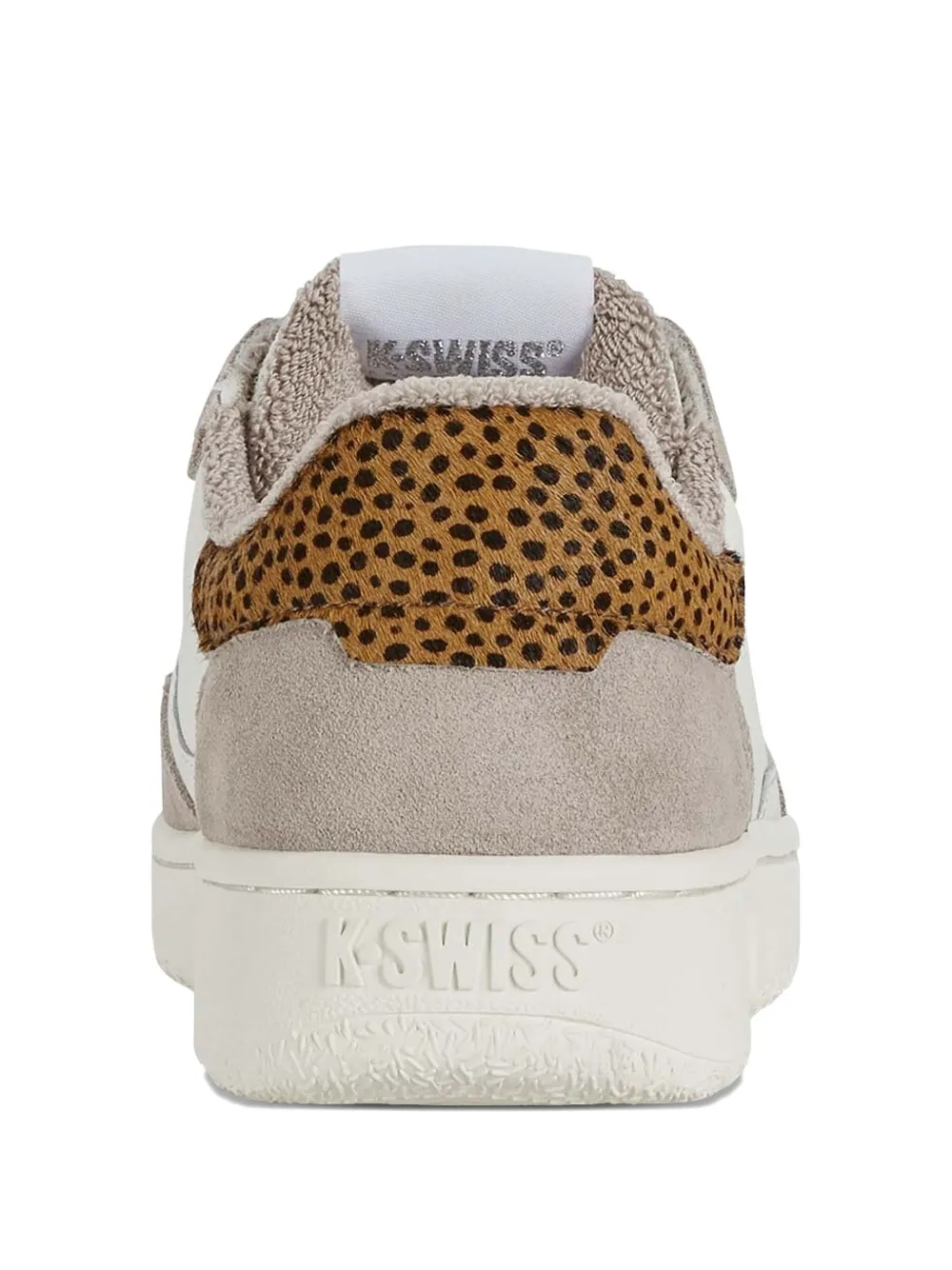 K-swiss Suede-panelled Leopard-print Sneakers In Neutral