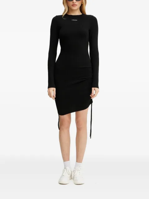 La Mania Sukienka Faith ribbed-drawstring mni dress