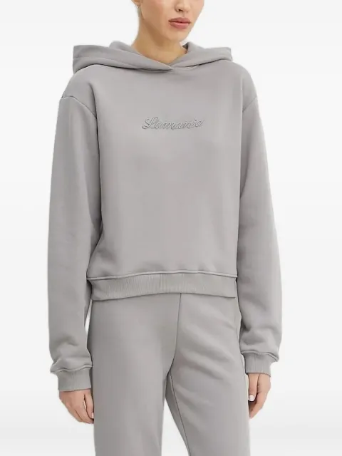 La Mania embroidered-logo hoodie