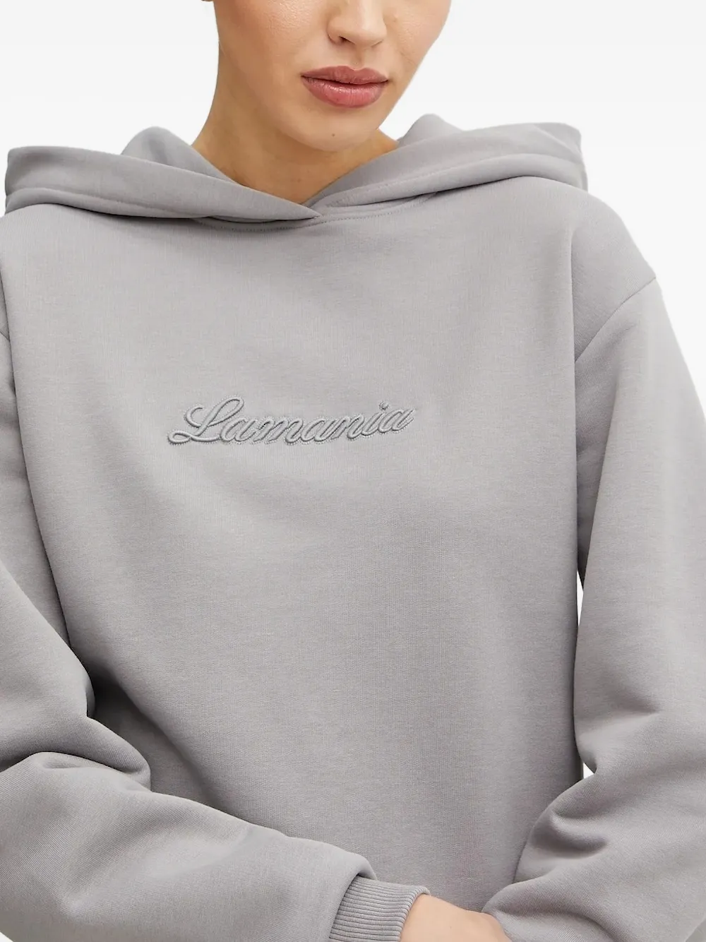 La Mania Hoodie met geborduurd logo Grijs