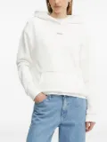 La Mania logo-detail hoodie - Neutrals