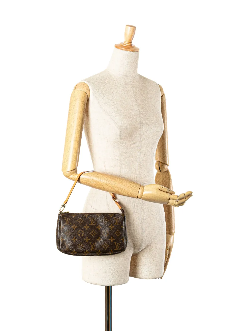 Pre-owned Louis Vuitton 2000 Monogram Pochette Accessoires Shoulder Bag