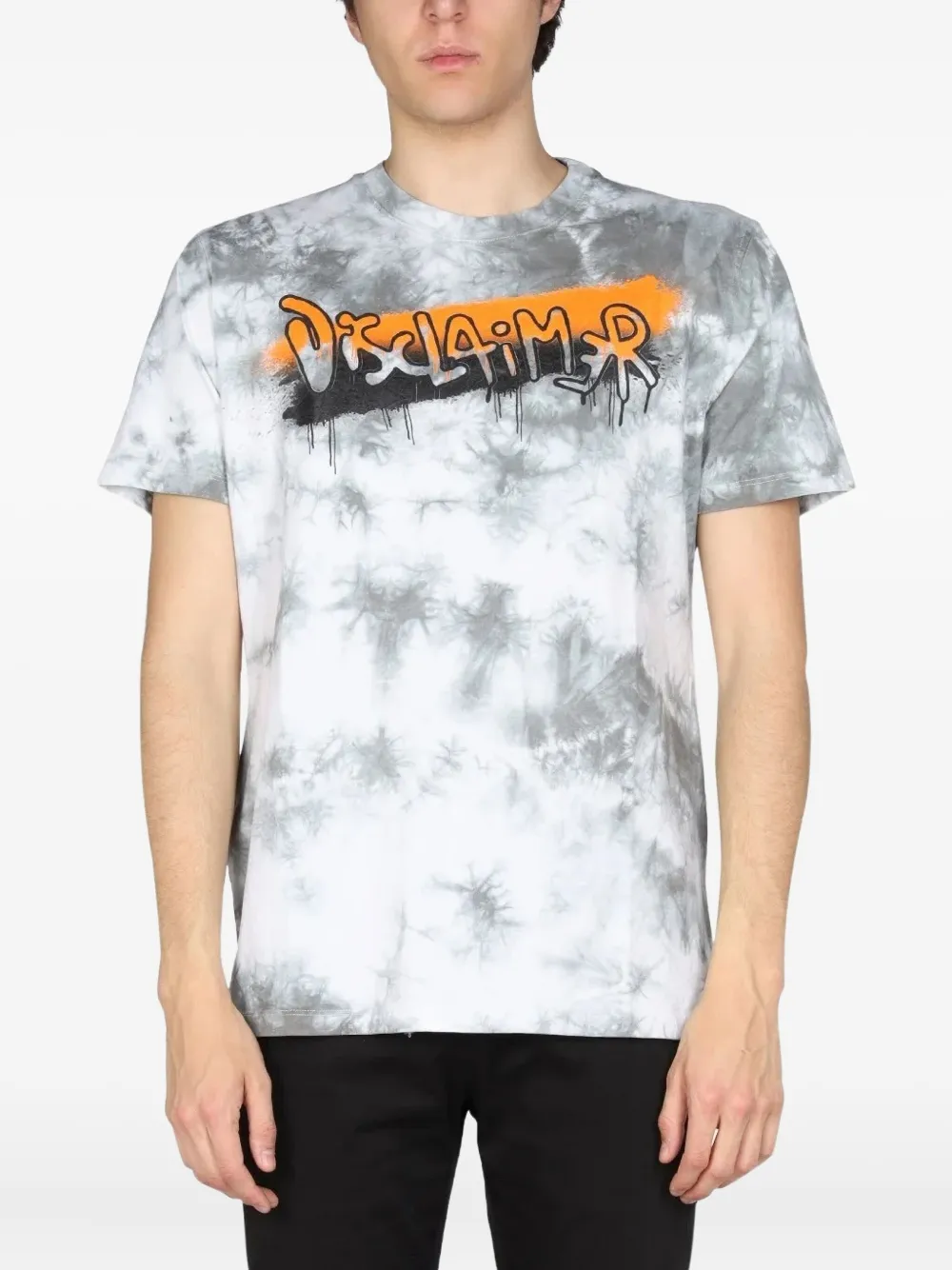 DISCLAIMER tie-dye print T-shirt - グレー DISCLAIMER tie-dye print T-shirt - グレー