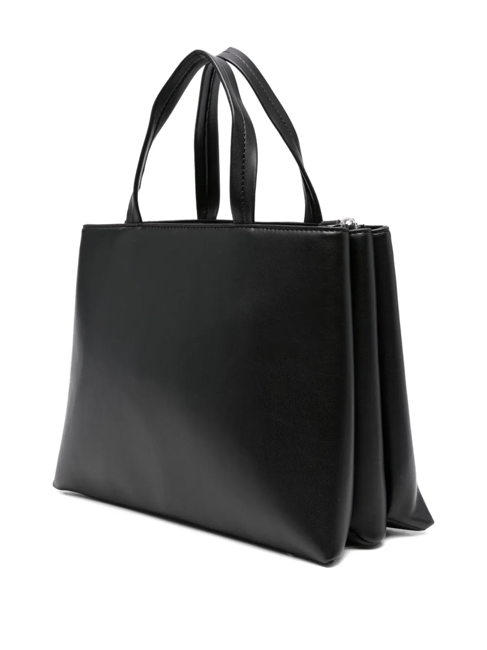 DKNY Tinsley logo-embossed tote bag Zwart