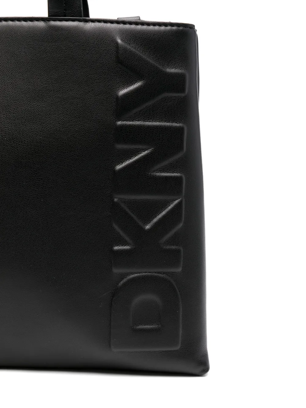 DKNY Tinsley logo-embossed tote bag Zwart