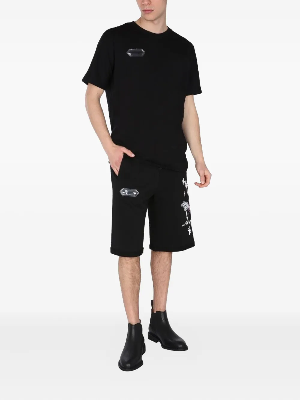 DISCLAIMER graphic-print bermuda shorts | Bermudas | Image 2