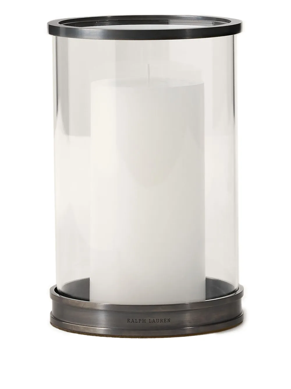 Ralph Lauren Home Modern glass candle holder | Black | Image 1