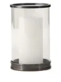 Ralph Lauren Home Modern glass candle holder - Black