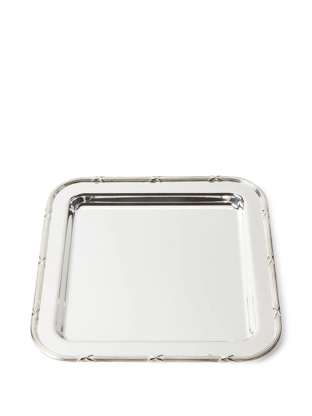 Ralph Lauren Home Brittingham rectangular tray (28cm x 28cm) | Silver | Image 1