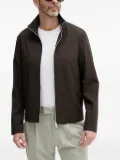 Sisley zip-neck jacket - Brown