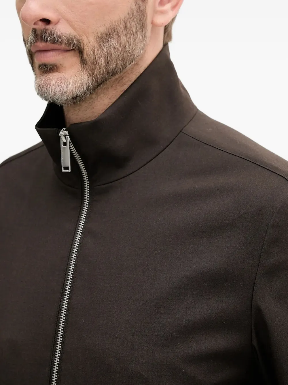 Sisley zip-neck jacket Bruin
