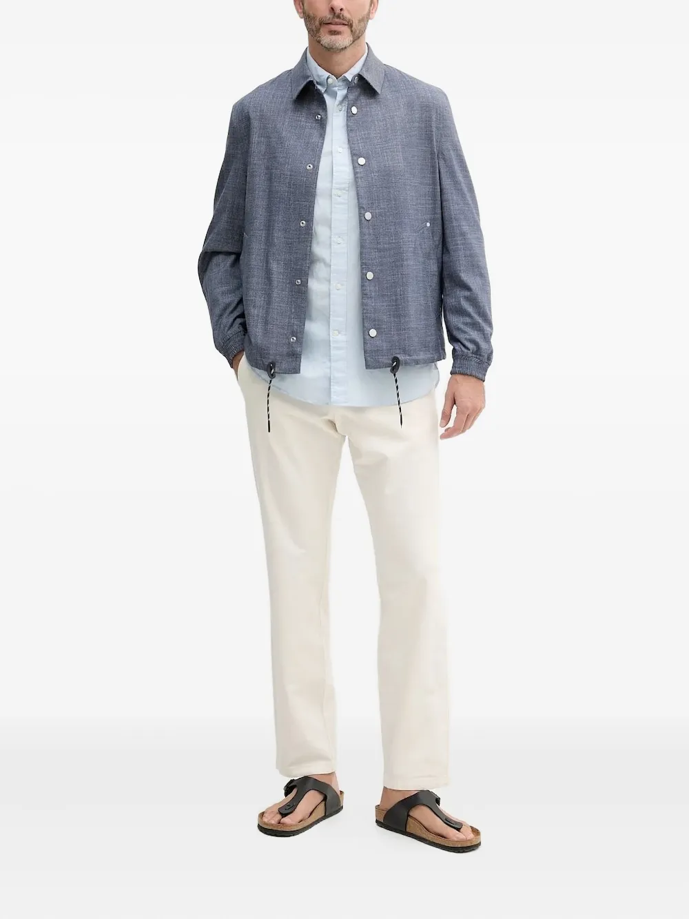 Sisley button-fastening jacket | Shirt Jackets | Image 2