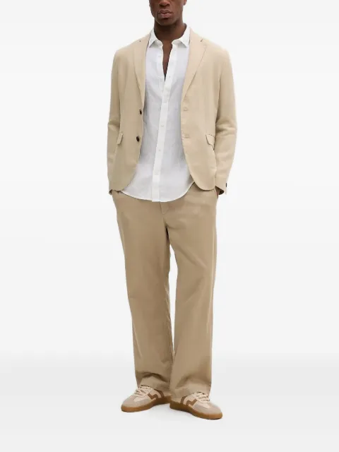 Sisley linen button blazer