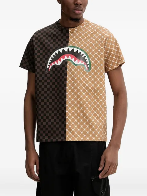 Sprayground logo-print patterned T-shirt