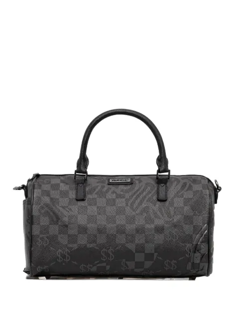 Sprayground check-pattern duffle bag