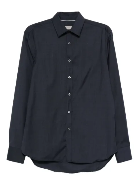 Canali long-sleeve wool shirt