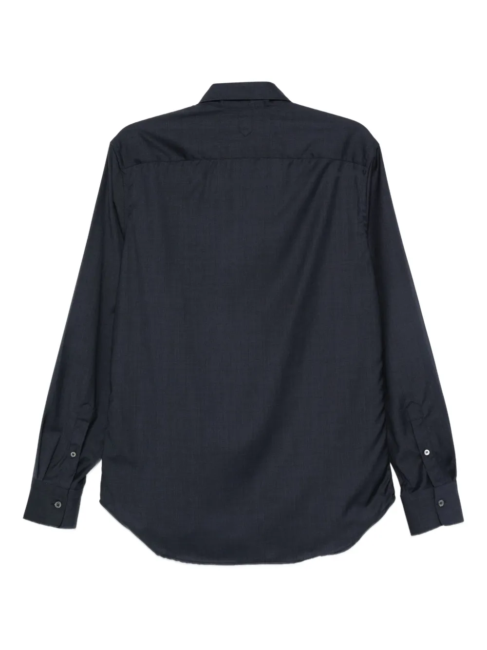 Canali Wollen overhemd - Blauw