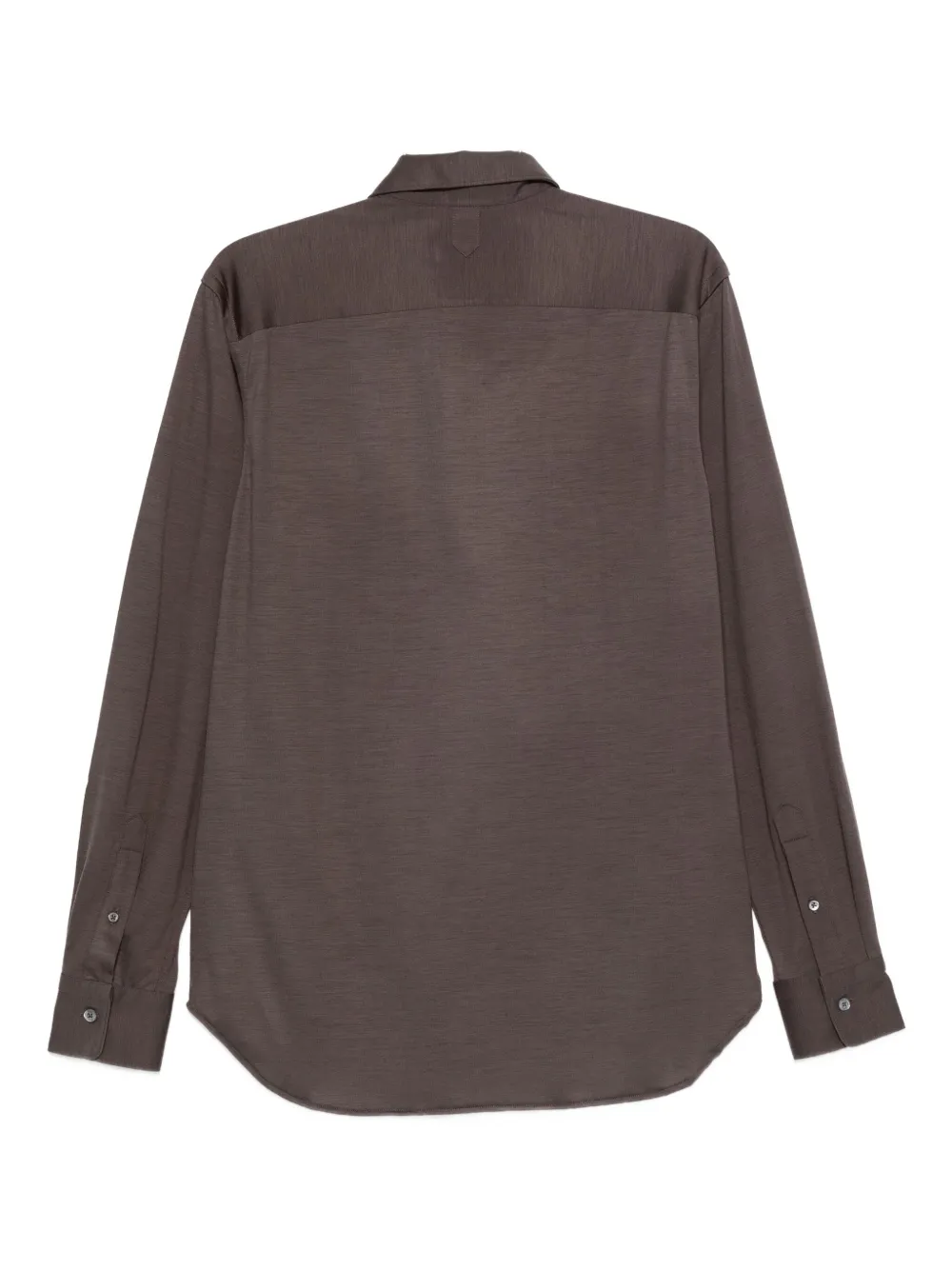 Canali Wollen overhemd - Bruin