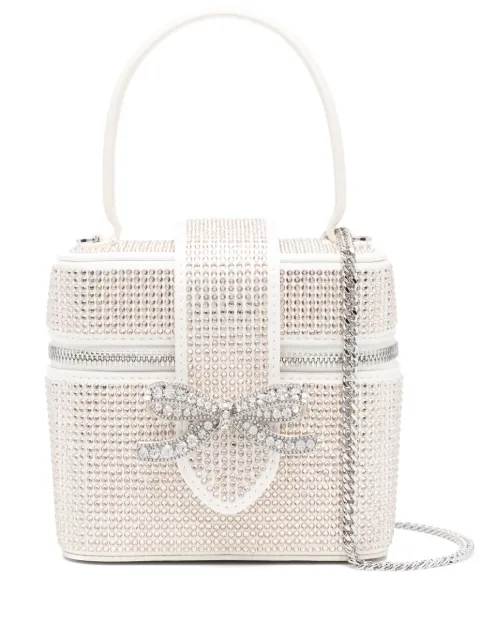 Self-Portrait crystal-embellished mini bag