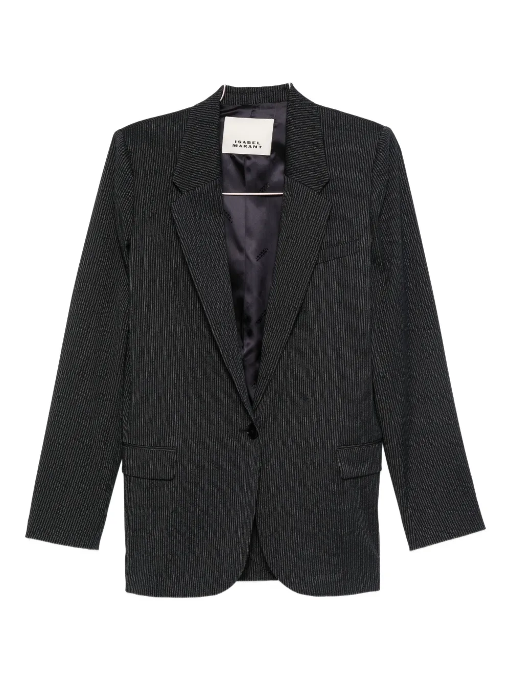 ISABEL MARANT pinstripe single-breasted blazer Blauw
