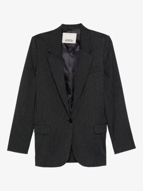 ISABEL MARANT blazer boutonné à fines rayures