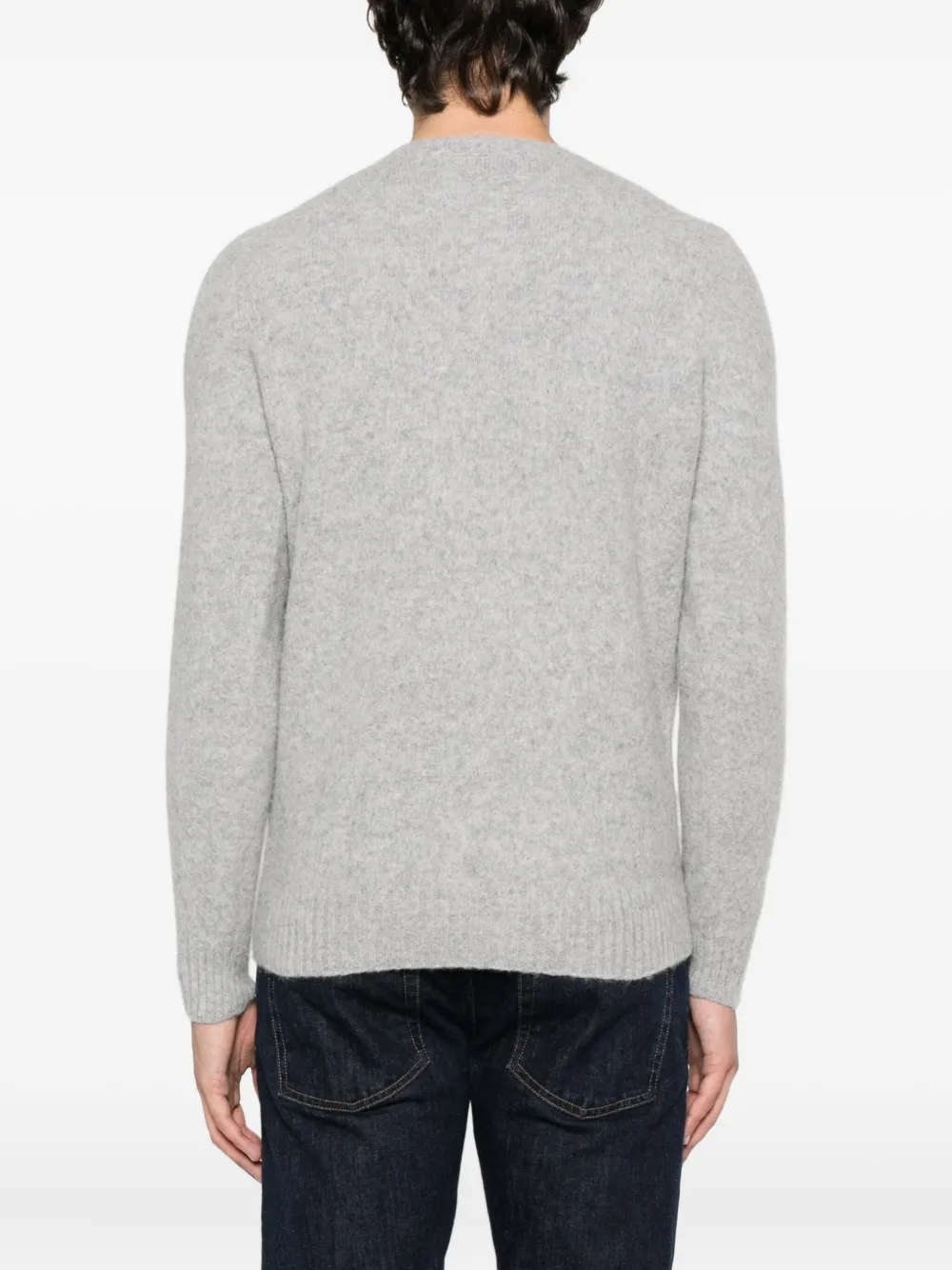 Drumohr lambswool crew-neck sweater Grijs