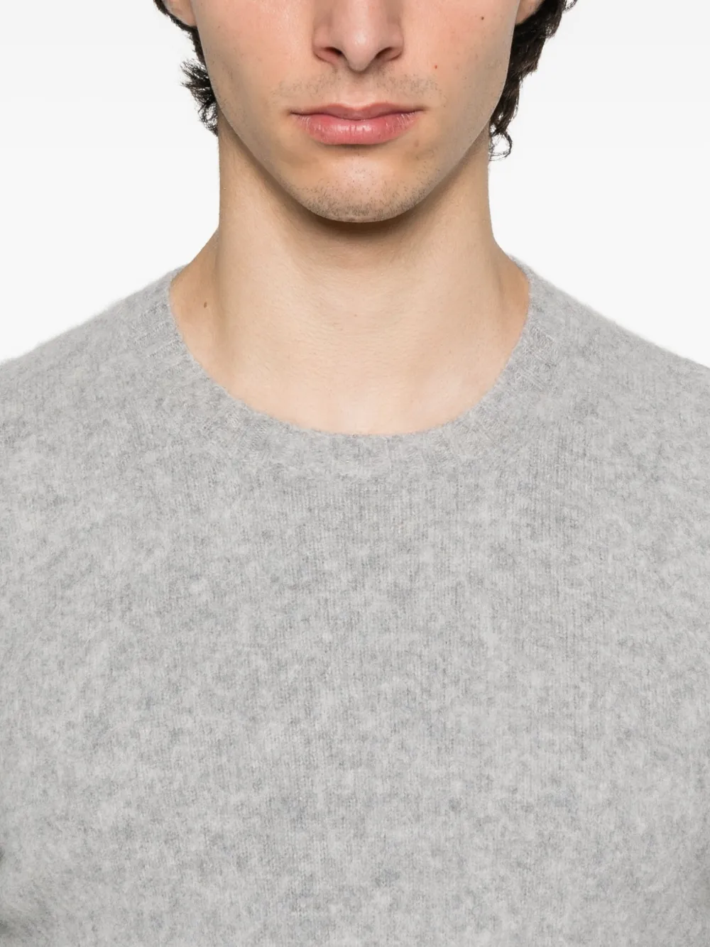 Drumohr lambswool crew-neck sweater Grijs