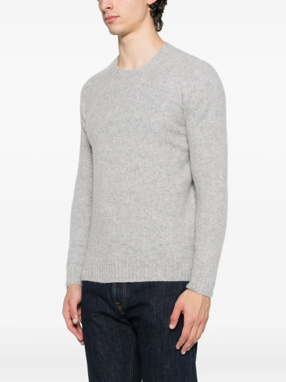 Drumohr lambswool crew-neck sweater Grijs