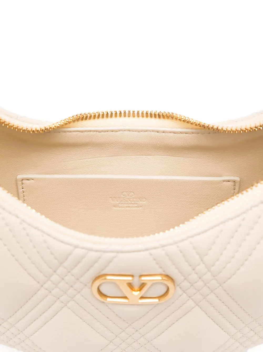 Valentino Garavani Quiltie 67 schoudertas Beige