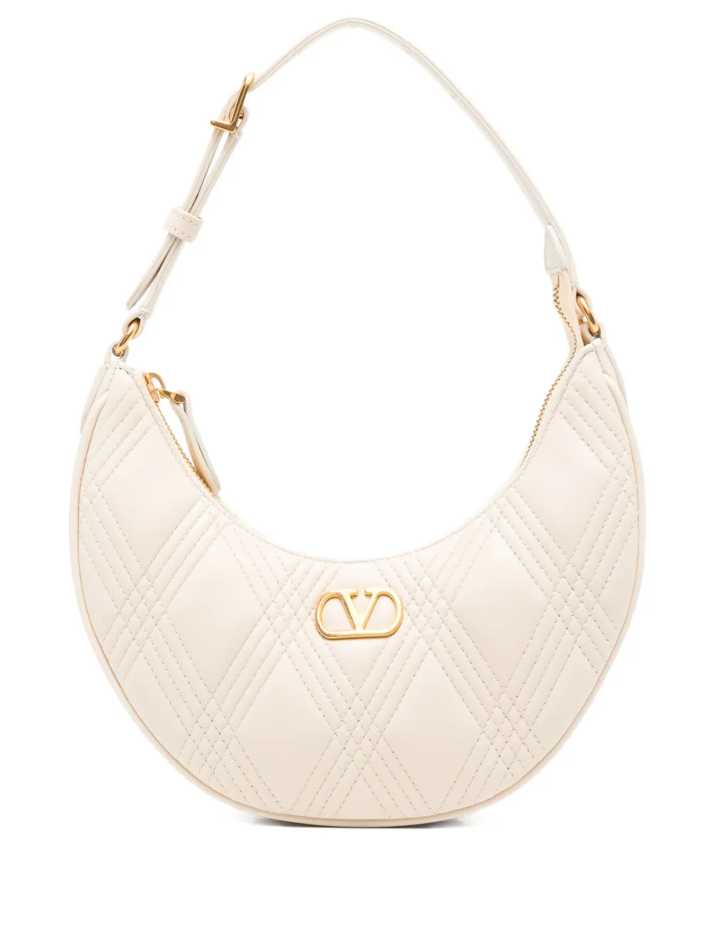 Valentino Garavani Quiltie 67 schoudertas Beige