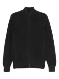 Drumohr ribbed zip-up cardigan - Grey