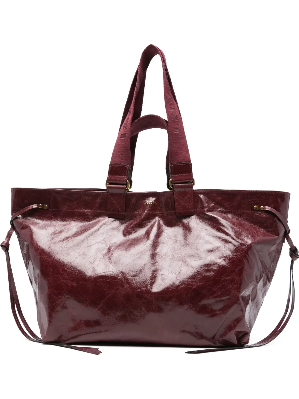 ISABEL MARANT Wardy leather tote bag Rood