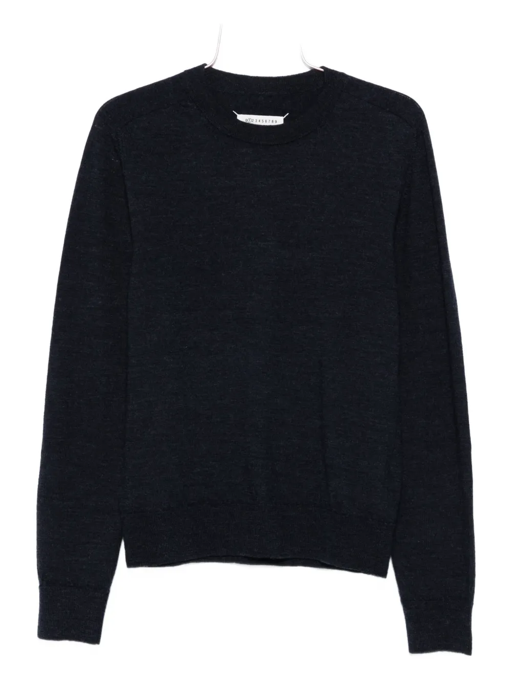 Maison Margiela elbow-patch wool sweater - ブルー Maison Margiela elbow-patch wool sweater - ブルー