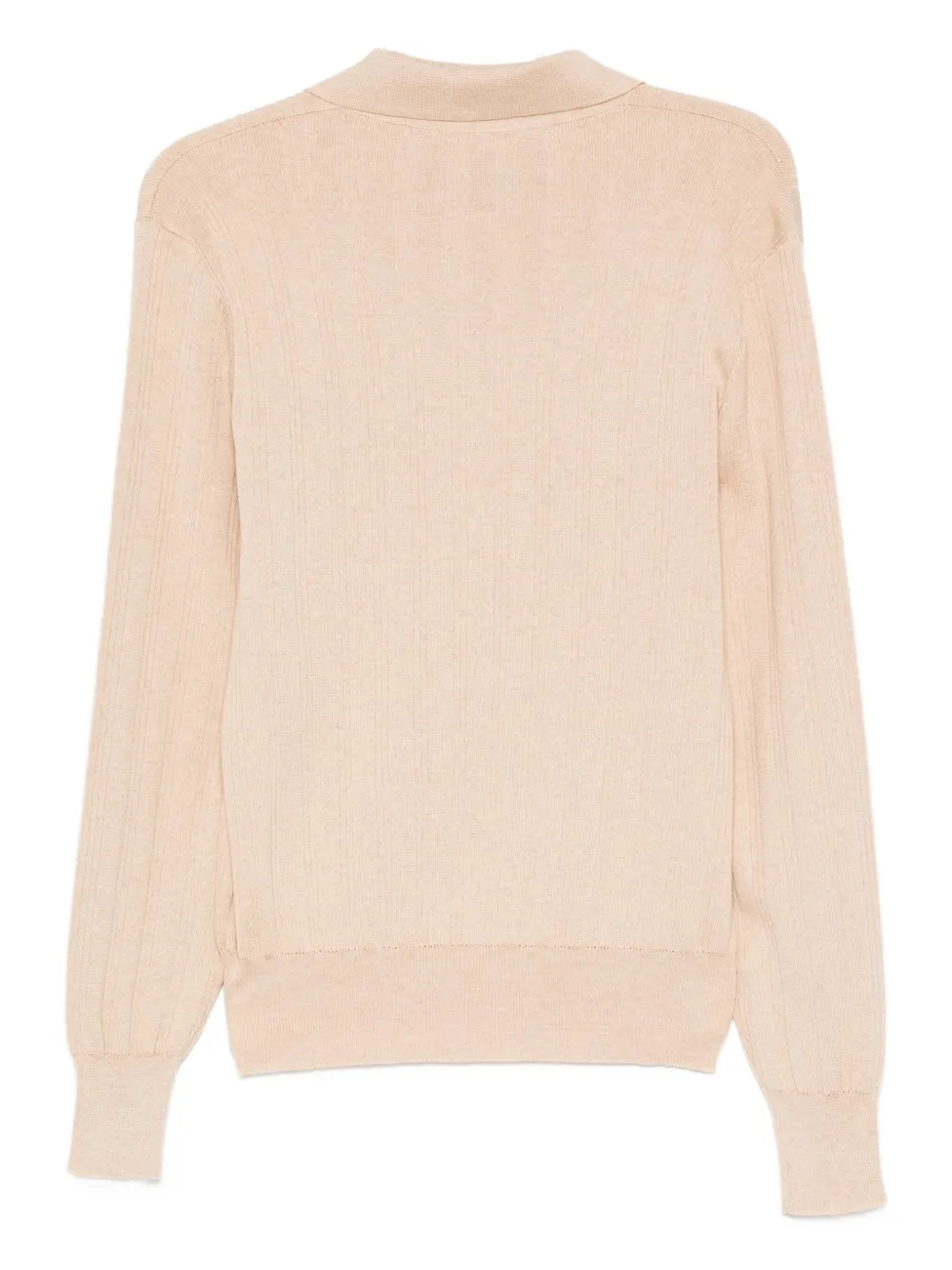 Valentino Garavani Geribbeld katoenen poloshirt Beige