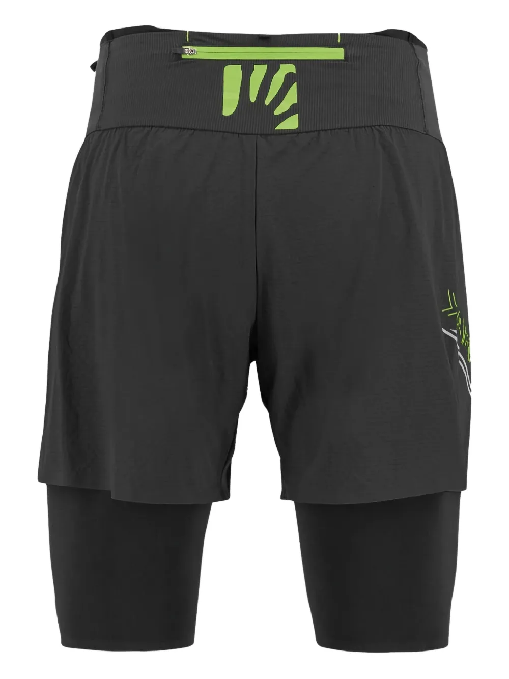 KARPOS Gelaagde shorts - Zwart