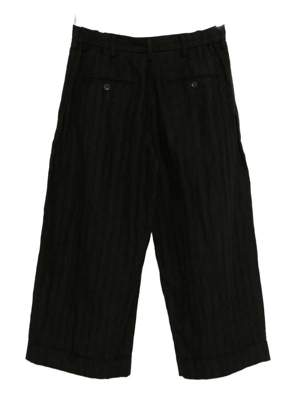 Ziggy Chen Gestreepte broek Zwart